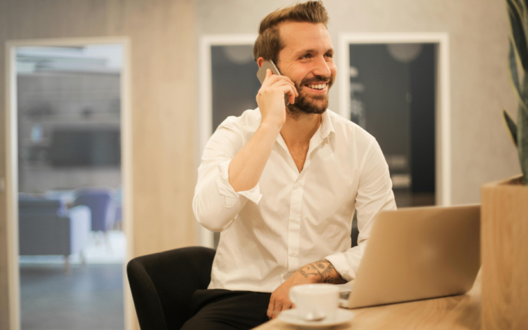 Medical practice owner reviewing practice financials